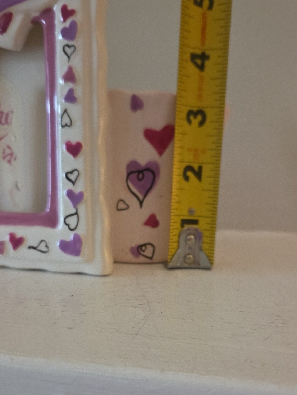 Ceramic Flower Pot Picture Frame Heart Design - Picture 9 of 9